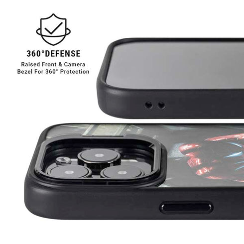 Marvel Spiderman New Suit Spiderman iPhone 16 Pro Kickstand Case